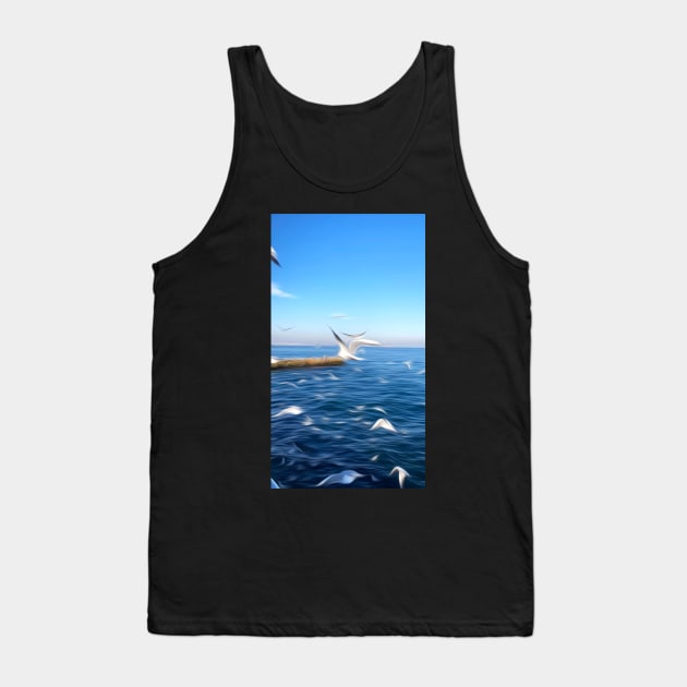 Graphic oil painting Tank Top by taya-stdnk